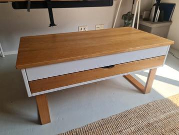 Salontafel met Lift-Top en Opbergruimte (47/57x100x50cm) beschikbaar voor biedingen