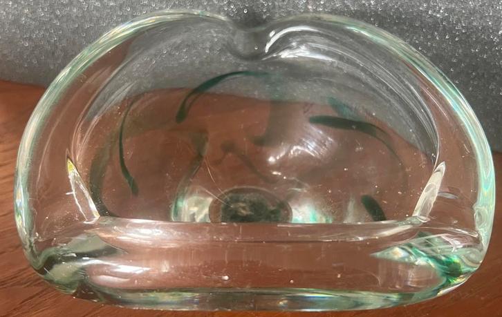 Vintage Glazen Asbak Maastricht Kristalunie 1950, Antiek en Kunst, Antiek | Glas en Kristal, Ophalen of Verzenden