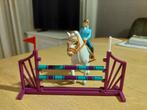 Schleich hindernis incl paard, Verzamelen, Ophalen of Verzenden, Zo goed als nieuw