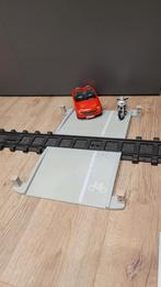 Playmobil 4383 spoorwegovergang trein wagon lgb rails auto, Ophalen of Verzenden