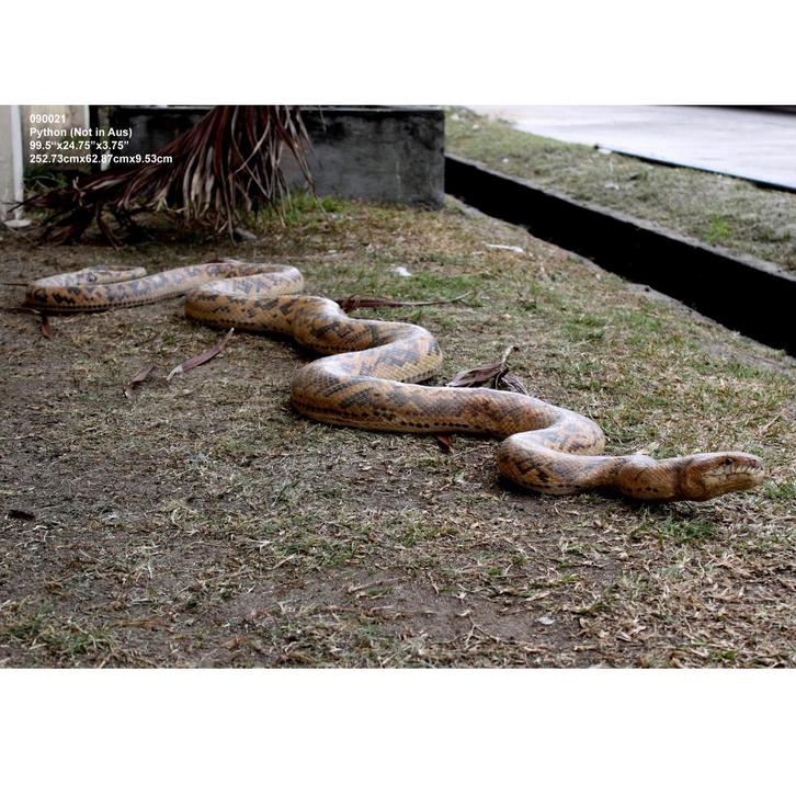 Snake Python Giant 15 meter - Slang decoratie polyester, Verzamelen, Dierenverzamelingen, Nieuw, Ophalen