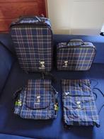 4 delige Snoopy kinderkofferset (blauw), Ophalen, Overige materialen, Gebruikt, Minder dan 50 cm