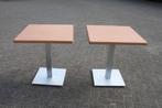 2 leuke vierkante terrastafels tuintafel rvs Werzalit 80x80, Ophalen, Gebruikt