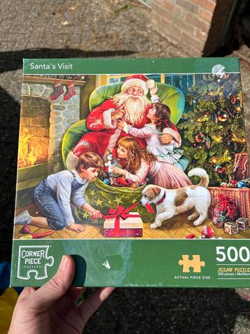 Corner Piece Puzzel - Santa's Visit - 500 Stukjes beschikbaar voor biedingen