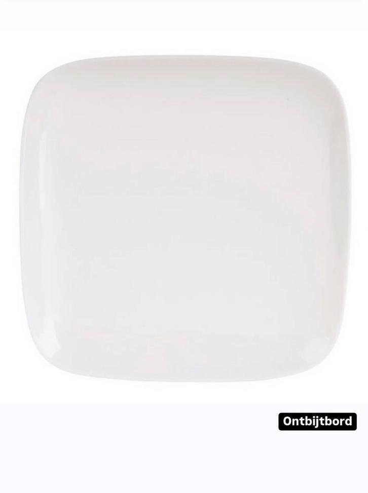 40 Nieuwe Ontbijtborden - Servies, Huis en Inrichting, Keuken | Servies, Nieuw, Bord(en), Effen, Porselein, Ophalen