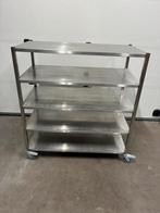 Te koop rvs kar transport magazijn wagen verrijdbaar, Ophalen