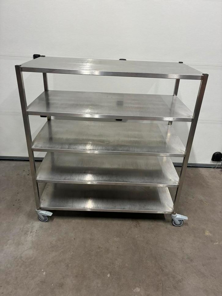 Te koop rvs kar transport magazijn wagen verrijdbaar, Huis en Inrichting, Keuken | Keukenbenodigdheden, Ophalen