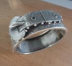 antieke zilveren Victoriaanse gegraveerde gesp armband [960], Sieraden, Tassen en Uiterlijk, Antieke sieraden, Armband, Zilver
