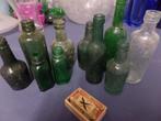 Antieke flessen, groen glas, Antiek en Kunst, Ophalen