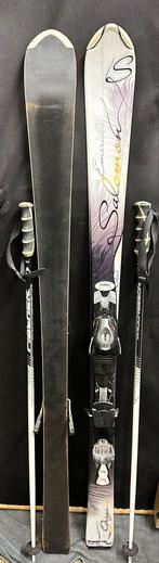 Salomon Emerald Dames Ski's 150cm + SkiStokken, 140 tot 160 cm, Gebruikt, Carve, Skiën