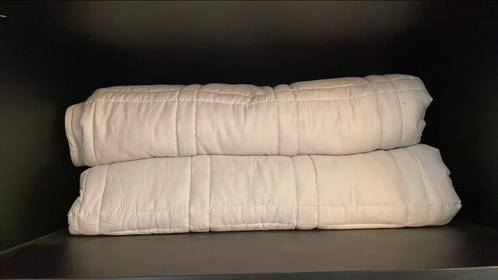 Ella Verzwaringdeken nieuwstaat (2 stuks), Huis en Inrichting, Slaapkamer | Beddengoed, Zo goed als nieuw, Eenpersoons, Grijs