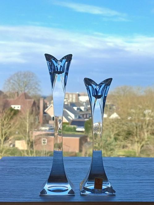 Stel Kandelaars Nachtmann Kristal, Antiek en Kunst, Antiek | Kandelaars, Kristal, Ophalen of Verzenden