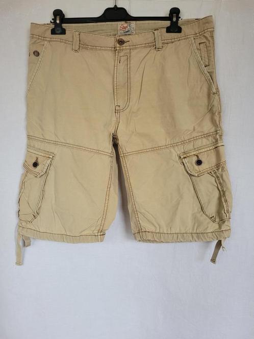 Stoere beige cargo mt XL merk 55 Stage, Kleding | Heren, Broeken en Pantalons, Zo goed als nieuw, Maat 56/58 (XL), Beige, Ophalen of Verzenden