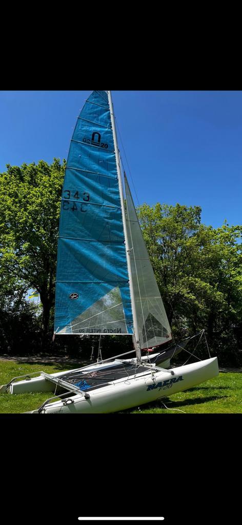 Nacra Inter 20 for sale, Watersport en Boten, Zeilen en Zeiltoebehoren, Zo goed als nieuw, Minder dan 15 m², Ophalen
