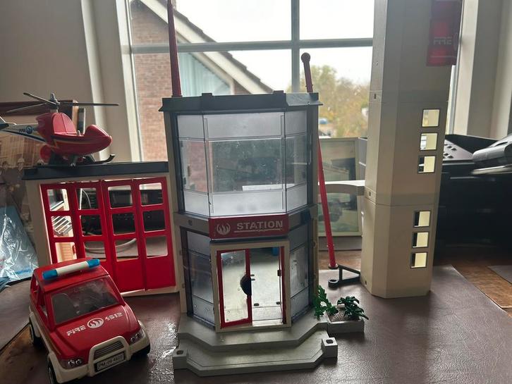 Playmobil Brandweerkazerne 4819, Kinderen en Baby's, Speelgoed | Playmobil, Zo goed als nieuw, Complete set, Ophalen