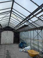 Stalen Spanten voor o.a kweekkas/ schuur, Gebruikt, Kweekkas, Glas, Ophalen