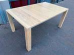 Leolux Vivre Largo eettafel uitschuif Tafel Hout Design l160, Ophalen, Nieuw, 50 tot 100 cm, Vijf personen of meer