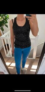 Zwarte top met pailletten Luc.ce maat S / 36, Ophalen, Luc.ce, Zwart, Zo goed als nieuw