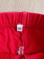 Rode effen legging maat 80 h4, Kinderen en Baby's, Babykleding | Maat 80, Broekje, Meisje, Onbekend, Ophalen of Verzenden