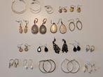 18 paar oorbellen van alles wat, Ophalen of Verzenden, Gebruikt, Overige kleuren, Hangers
