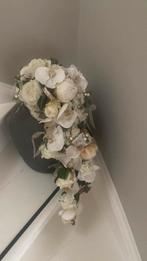 Zijden trouw boeket, Huis en Inrichting, Woonaccessoires | Kunstplanten en Kunstbloemen, Ophalen, Zo goed als nieuw