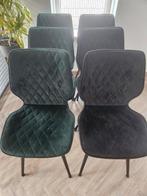 6x Eetkamerstoel Ruby - Stof velvet, Huis en Inrichting, Stoelen, Ophalen, Zo goed als nieuw, Stof, Vijf, Zes of meer stoelen