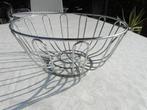 draadstaal fruitmand fruitschaal rvs draadmand metaal, Overige materialen, Mand, Rond, Ophalen of Verzenden