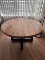 Eettafel mango hout 130cm diameter, Huis en Inrichting, Tafels | Eettafels, Ophalen, 100 tot 150 cm, Rond, Zo goed als nieuw