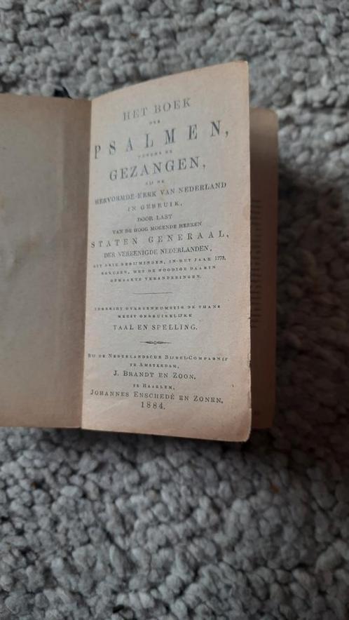 Oude Psalmen en Gezangen - 1884, Antiek en Kunst, Antiek | Boeken en Bijbels, Ophalen of Verzenden