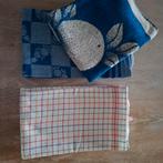 Vintage Walra blauwe keukendoekenset en HDZ theedoeken, Ophalen of Verzenden, Zo goed als nieuw, Blauw, Theedoek of Handdoek