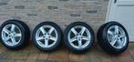 Velgen met banden 4 seizoen 5x112  Mercedes VW Audi, Auto-onderdelen, Banden en Velgen, 16 inch, All Season, 205 mm, Ophalen of Verzenden