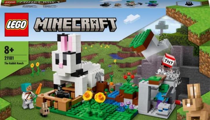 LEGO Minecraft De Konijnenhoeve - 21181, Kinderen en Baby's, Speelgoed | Duplo en Lego, Zo goed als nieuw, Lego, Complete set