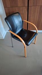 6 Leolux lederen stoelen te koop, Huis en Inrichting, Stoelen, Ophalen, Gebruikt