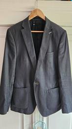 Heren colbert van de W.E maat M/48 slim fit donker grijs, Ophalen of Verzenden, Zo goed als nieuw, Maat 48/50 (M), Grijs