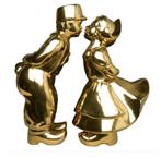 Nieuw, Heinen Delfts Blauw, Kissing Couple, gold 30 cm hoog, Ophalen of Verzenden, Industrieweg 7, 3881LB Putten, Info@heinendelftsblauw.nl