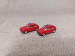 2 stuks Volkswagen VW Golf I FEUERWEHR brandweer Wiking 1:87, Ophalen of Verzenden, Zo goed als nieuw, Auto, Wiking