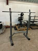 Verstelbaar rack bankdruk/squat, Sport en Fitness, Fitnessapparatuur, Ophalen, Overige materialen, Benen, Gebruikt