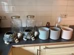 Diverse decoratie en vazen, Huis en Inrichting, Woonaccessoires | Vazen, Gebruikt, Overige kleuren, Ophalen of Verzenden, Glas