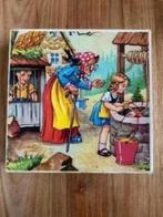 Houten puzzel: sprookje : Hans en Grietje ( vintage ), Ophalen of Verzenden, 10 tot 50 stukjes, Gebruikt