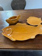 Bretons:Frans vis servies, Antiek en Kunst, Antiek | Servies compleet, Ophalen of Verzenden