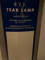 Teak Lamp - Nieuw in doos, Huis en Inrichting, Lampen | Vloerlampen, Ophalen of Verzenden, Nieuw, Hout, Minder dan 100 cm