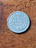 Zilveren 5 Cent 1859 - Willem III, Koning Willem III, Zilver, Ophalen of Verzenden, Losse munt