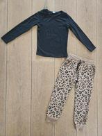 Jogging broek met shirt maat 122/128 van Hema, Broek, Gebruikt, Meisje, Ophalen of Verzenden