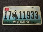 Kentekenplaat licenseplate Wyoming 1 USA, Gebruikt, Verzenden