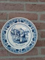 Prachtig wandbord :Het oogsten doorsnee 25cm, Antiek en Kunst, Ophalen of Verzenden