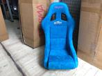 NRG Prisma Ultra Alcantara Blauw Kuipstoel Sportstoel, Auto diversen, Tuning en Styling, Ophalen of Verzenden