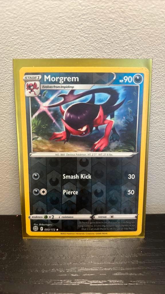 Morgrem 093/172 Brilliant Stars reverse holo pokemon kaart, Hobby en Vrije tijd, Verzamelkaartspellen | Pokémon, Nieuw, Boosterbox