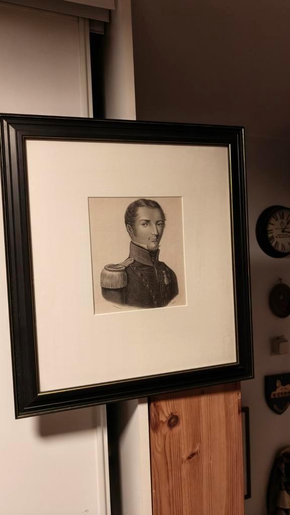 Mooie prent van Speijk met MWO., Verzamelen, Militaria | Algemeen, Landmacht, Lintje, Medaille of Wings, Nederland, Ophalen of Verzenden