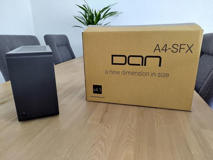 DAN Cases A4-SFX v4.1 Zwart (mini ITX), Computers en Software, Computerbehuizingen, Zo goed als nieuw, Ophalen