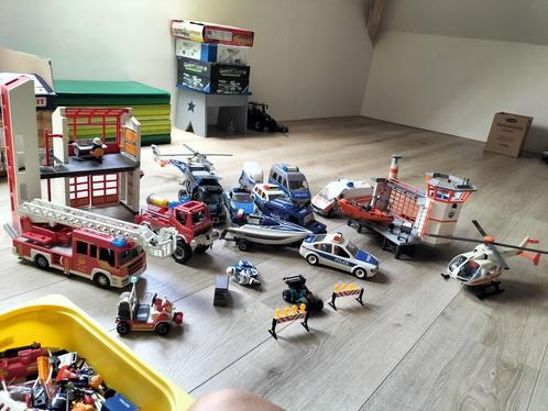 Playmobil politie, brandweer, ziekenwagen en reddingsteam, Kinderen en Baby's, Speelgoed | Playmobil, Gebruikt, Los playmobil